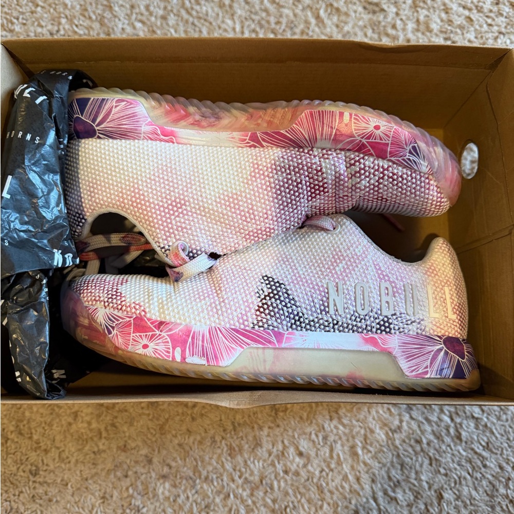 NOBULL Superfabric Trainer Plus - Impact Mulberry Watercolor - Size 8.5 EUC - Picture 2 of 9